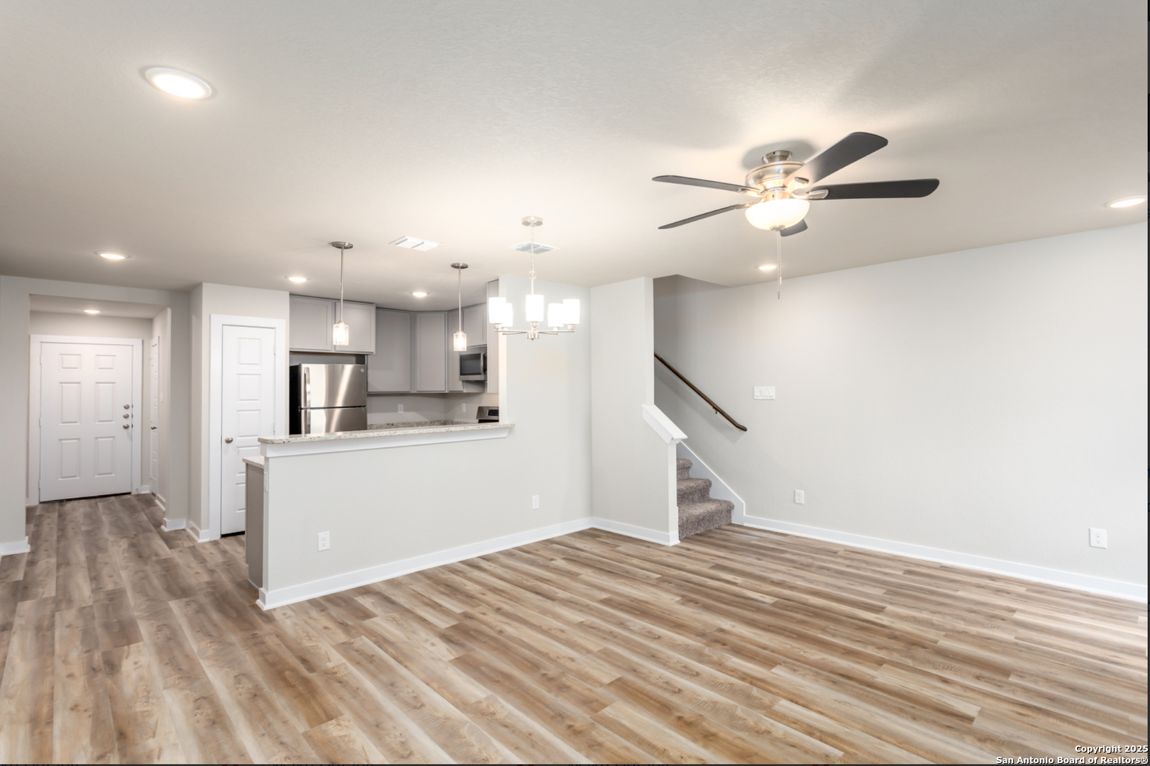 380 Abigail Alley San Antonio, TX 78253 - Photo 12 of 22 a view of empty room with wooden floor and fan