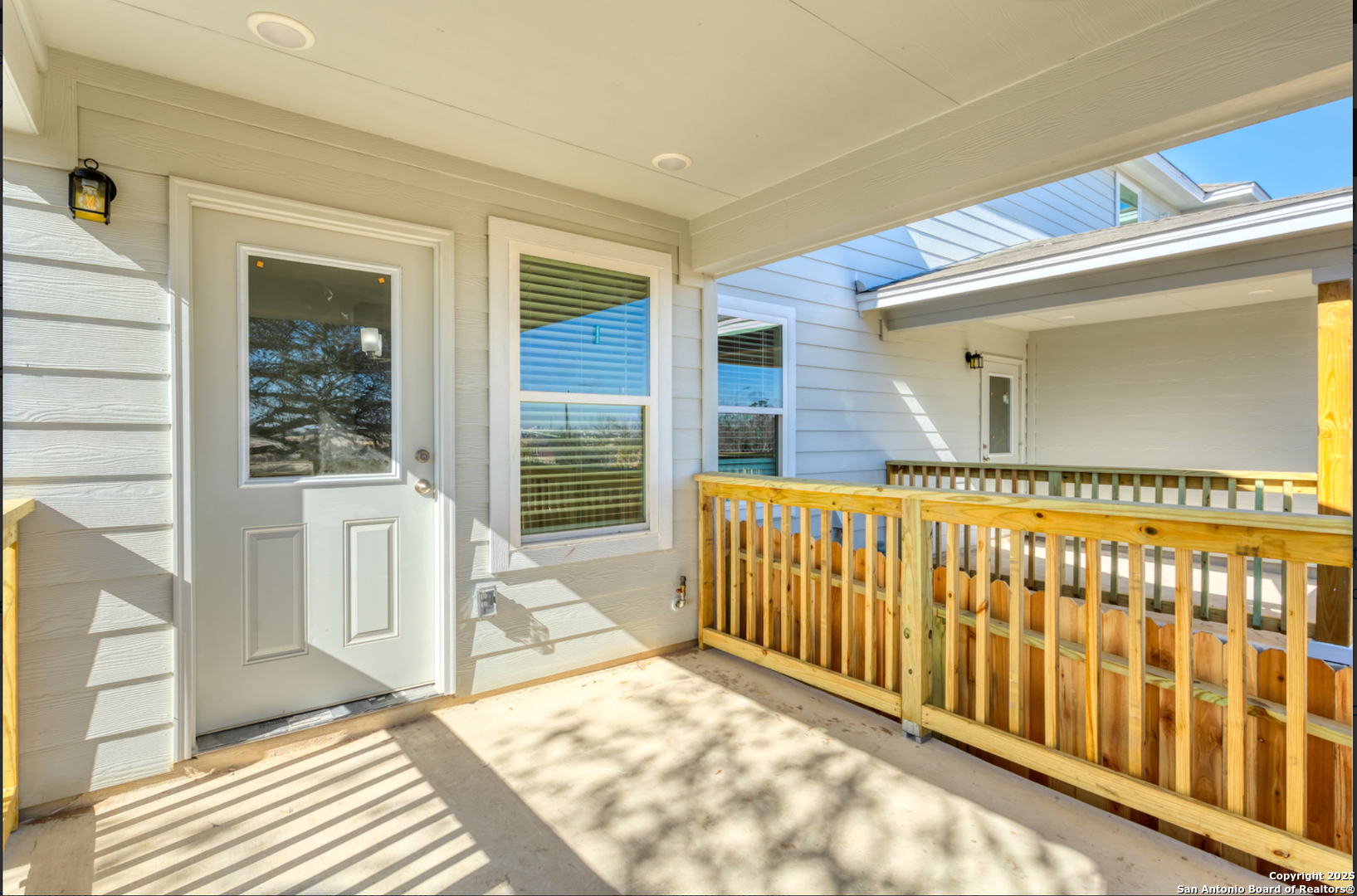 380 Abigail Alley San Antonio, TX 78253 - Photo 20 of 22 a view of a porch with a table and chairs