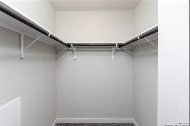 a close view of closet