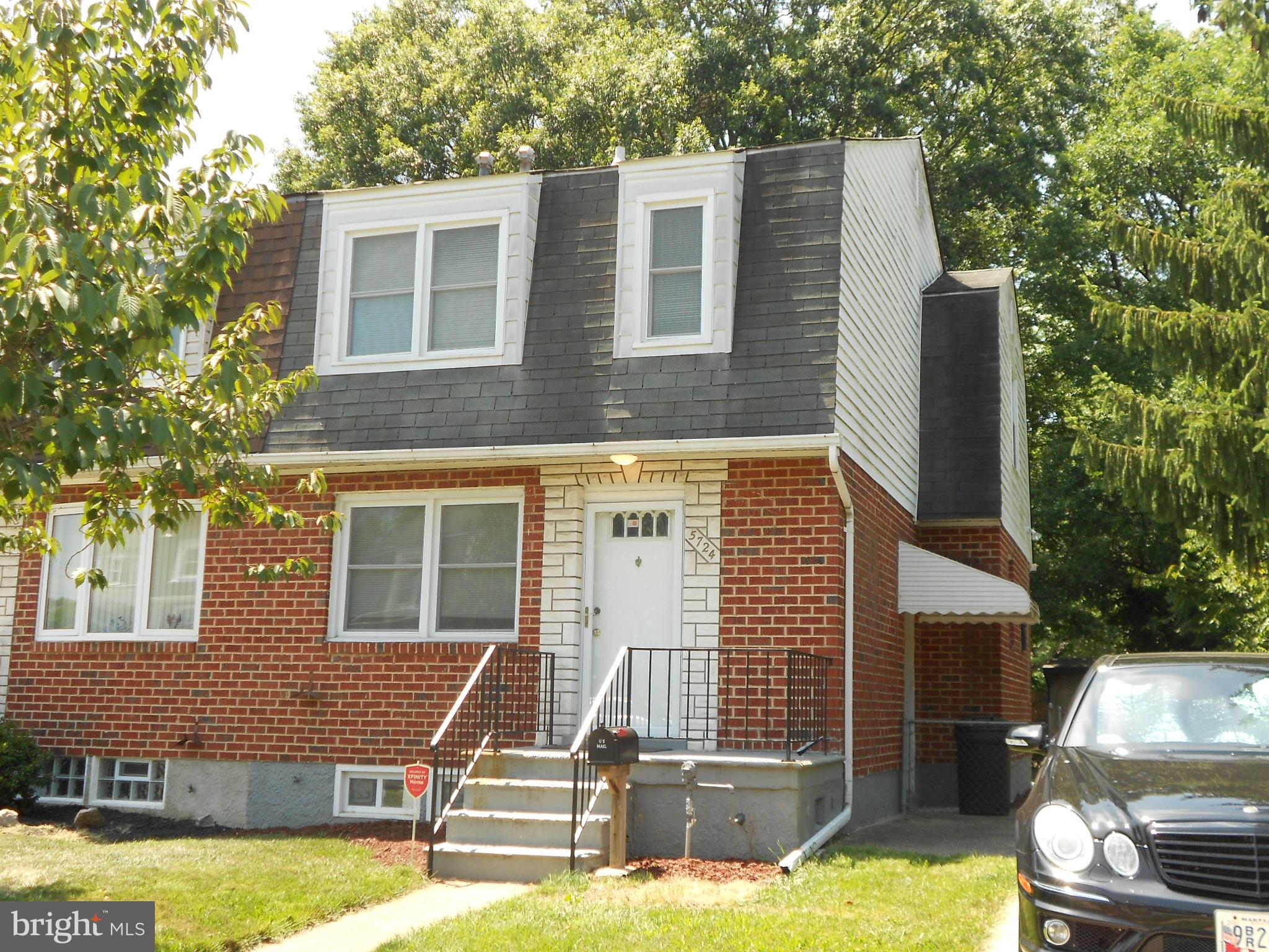 5724 Van Dyke Road Baltimore, MD 21206 - Photo 1 of 35 Brick & Siding Porch Front Semi-Detached Home