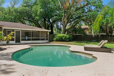 a view of outdoor space yard swimming pool and patio