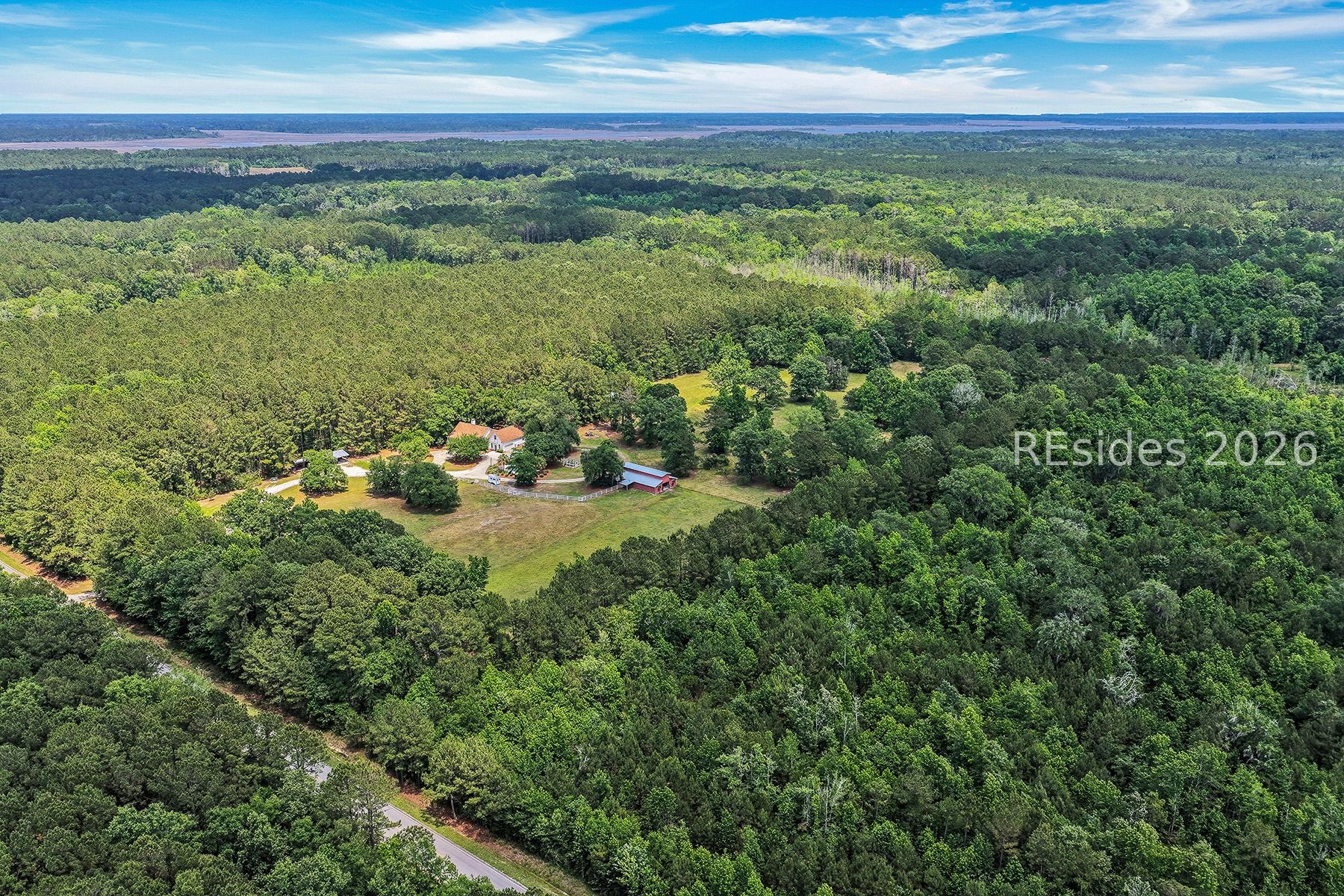 7724 Bees Creek Road Ridgeland, SC 29936 - Photo 62 of 82 Aerial of 20 Acre Horse Farm