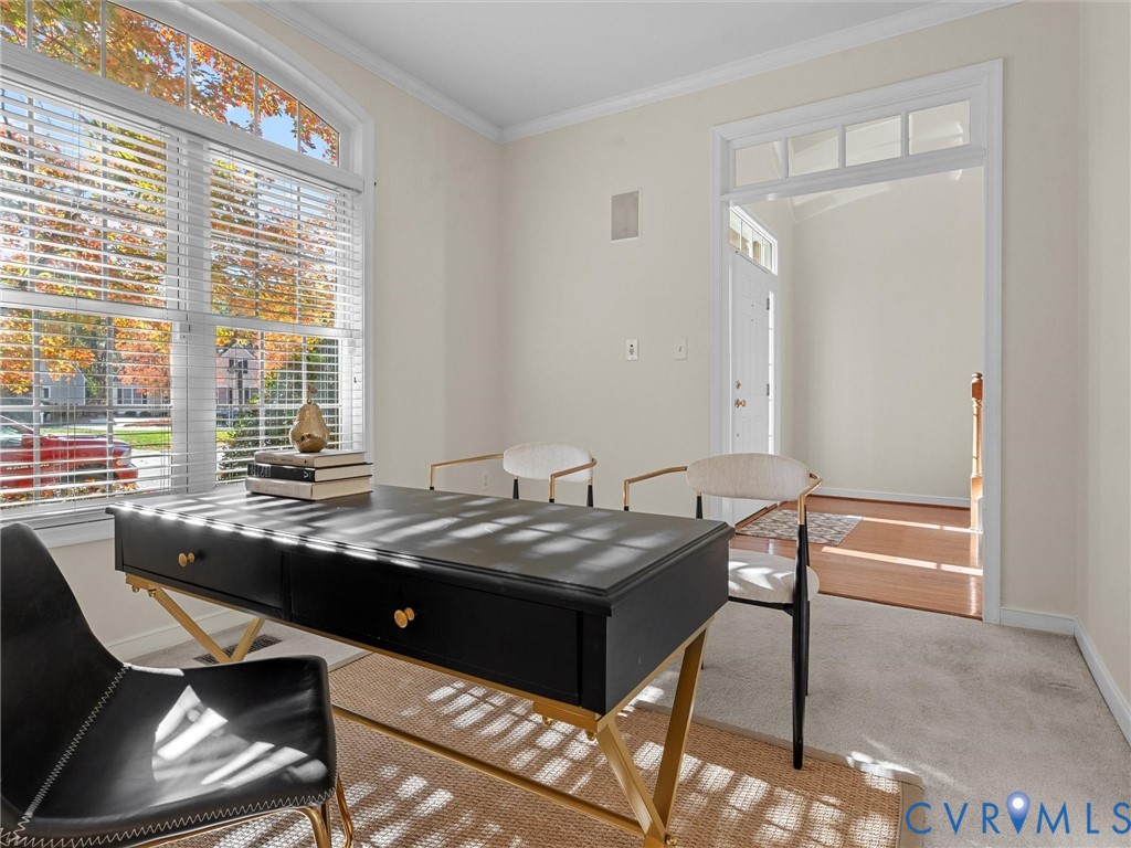 14300 Brading Court Midlothian, VA 23112 - Photo 7 of 50 Front office with elegant transom detail and large