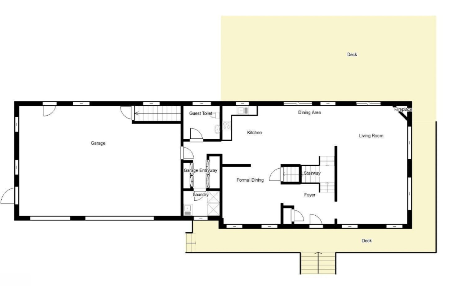 2226 Merkey Road West Manistee, MI 49660 - Photo 34 of 36 Main Level Floor Plan