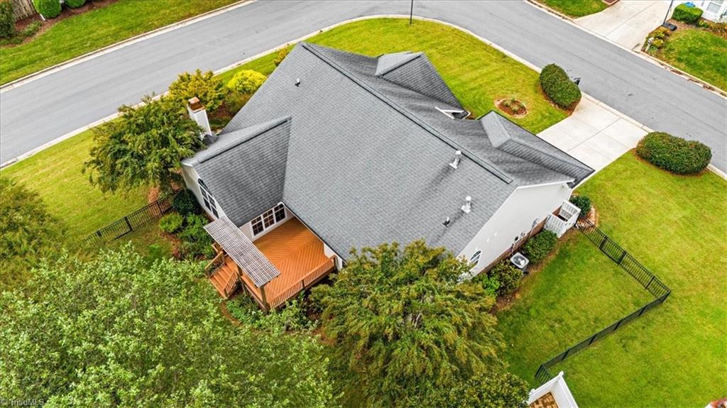 6505 Woodmont Road Jamestown, NC 27282 - Photo 41 of 43 Overhead view of home fenced yard