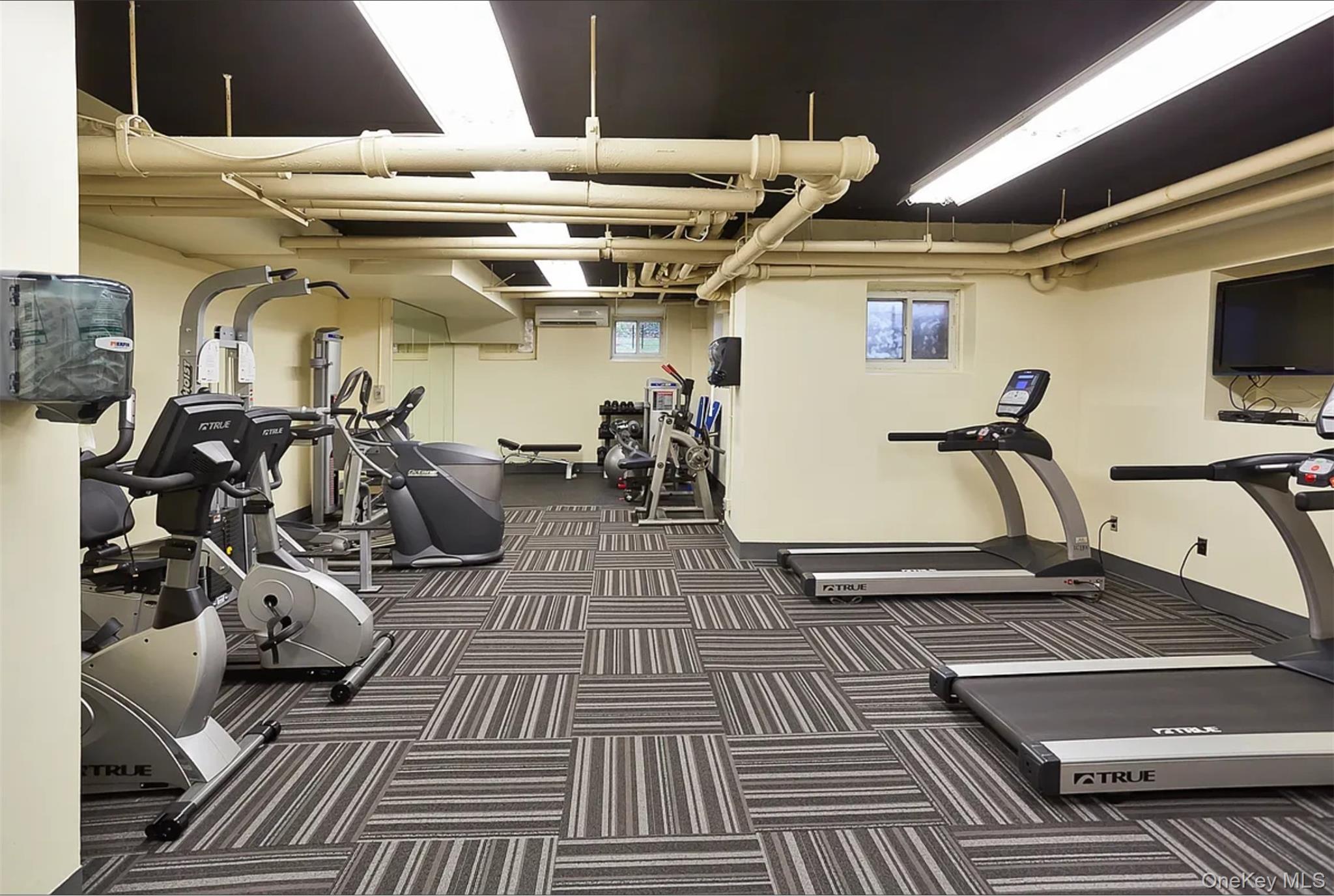 3135 Johnson Avenue, Unit 16C Bronx, NY 10463 - Photo 10 of 13 Exercise room featuring carpet flooring