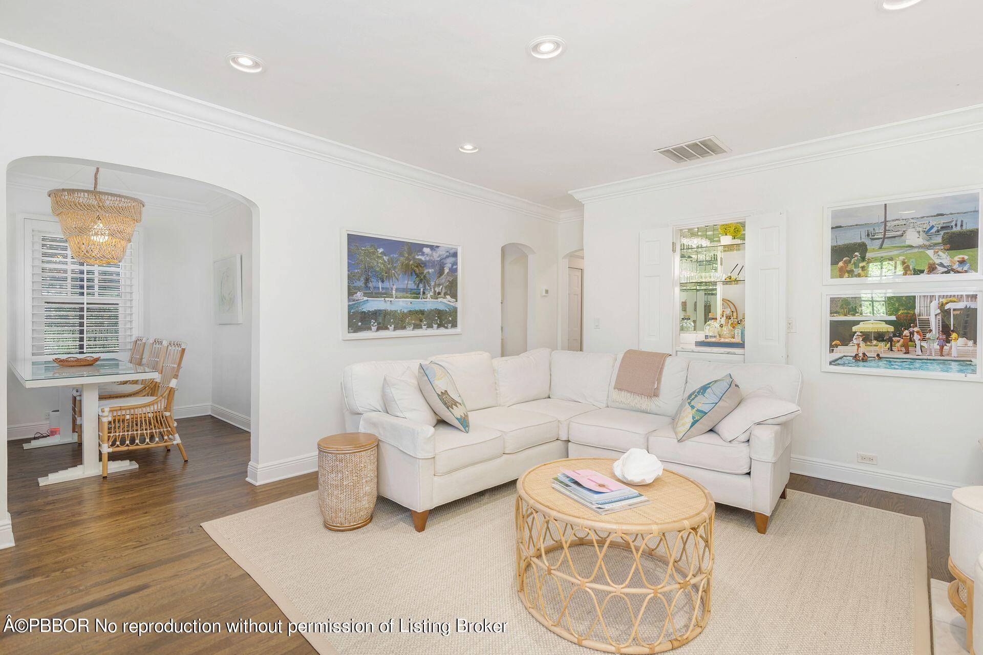 231 Cocoanut Row Palm Beach, FL 33480 - Photo 5 of 27 a living room with furniture and a large window
