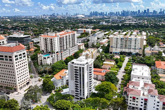 an aerial view of a city with lots of residential buildings