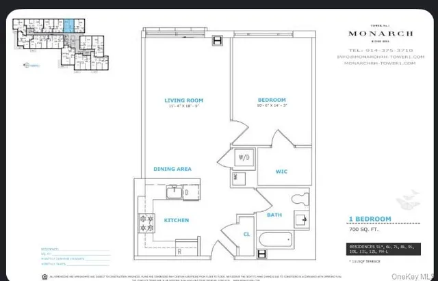 $415,000 | 701 Ridge Hill Boulevard, Unit 11L, Yonkers, NY 10710