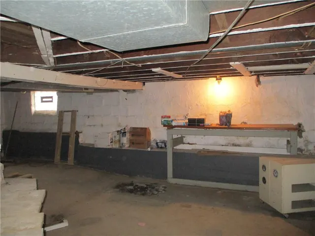 a view of storage and utility room