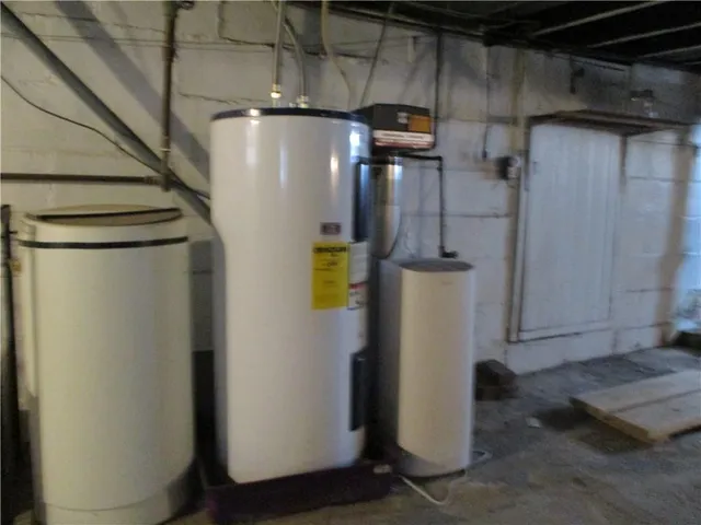 a view of a storage room with washer and dryer