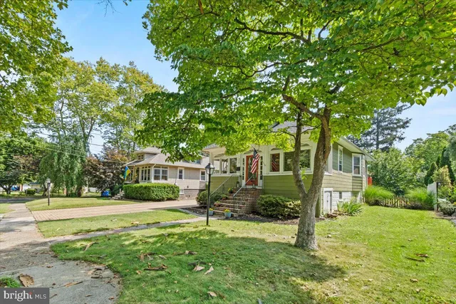 a house view with a garden space