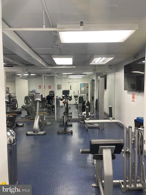 2101 Chestnut Street, Unit 504 Philadelphia, PA 19103 - Photo 24 of 28 a view of a room with gym equipment
