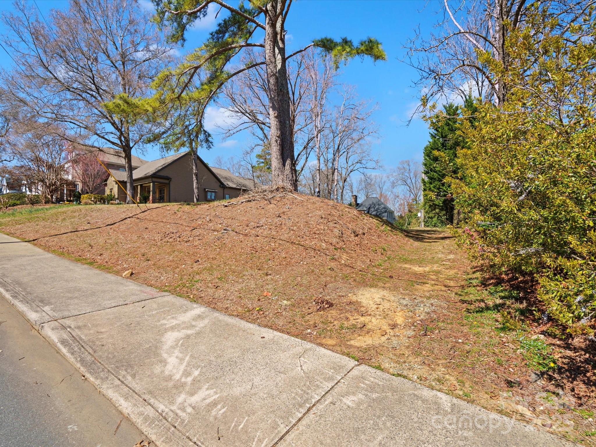1539 Lilac Road Charlotte, NC 28209 - Photo 12 of 16 a yellow house with trees in front of it