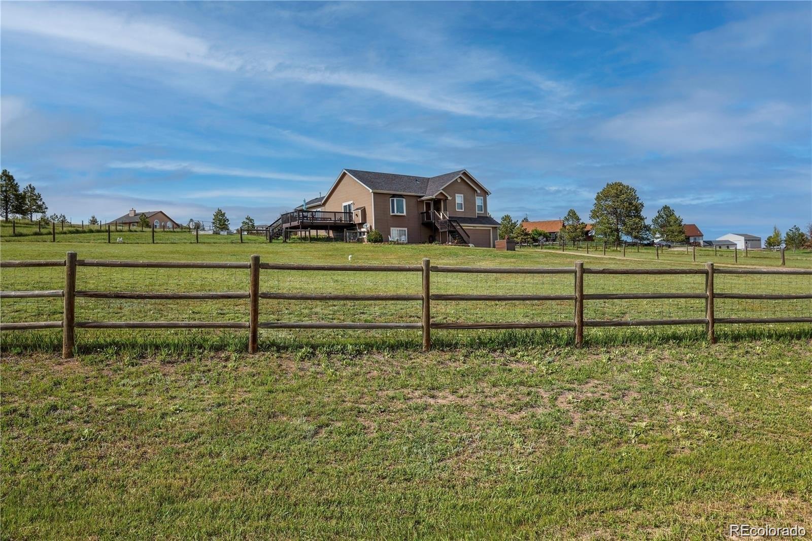 2501 Remington Road Elizabeth, CO 80107 - Photo 1 of 33 a view of a bench in front of a yard