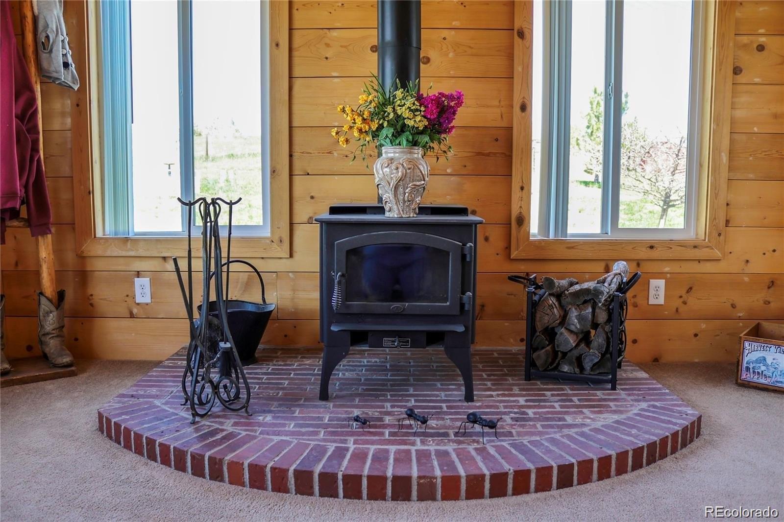 2501 Remington Road Elizabeth, CO 80107 - Photo 19 of 33 a living room with furniture and a fireplace
