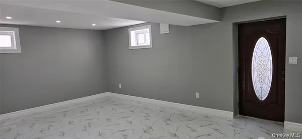 a view of a room with entryway
