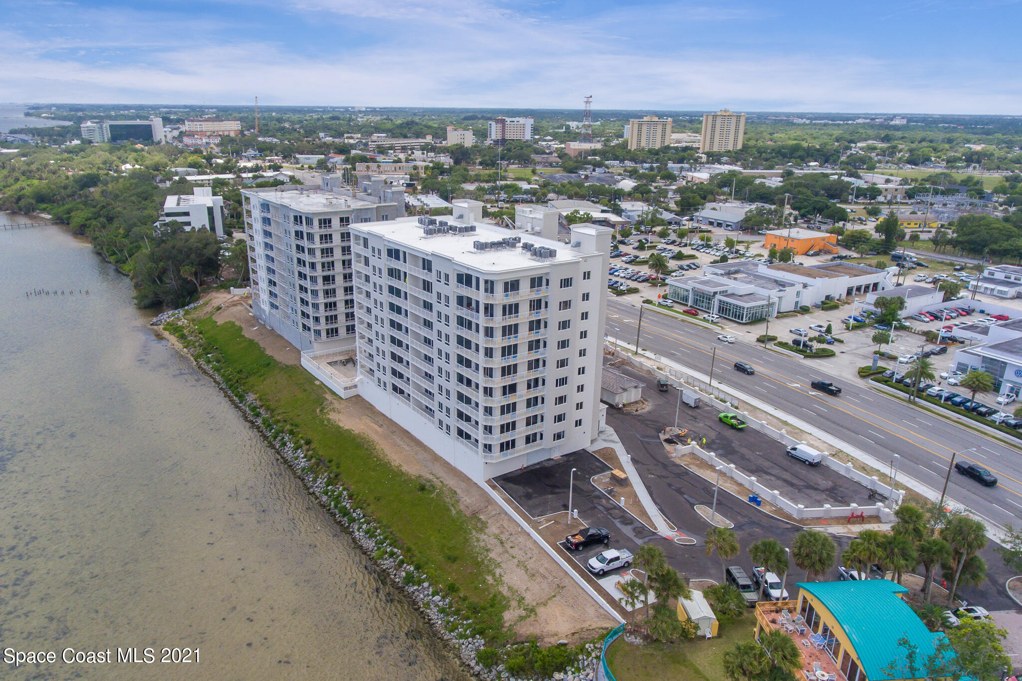 1465 South Harbor City Boulevard, Unit 404 Melbourne, FL 32901 - Photo 8 of 55 an aerial view of city