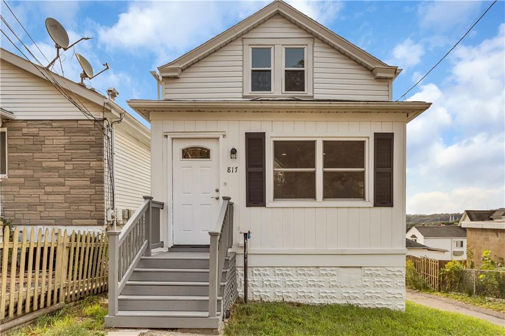 817 13th Street McKees Rocks, PA 15136 - Photo 1 of 18 Welcome home. Beginning on the outside the siding and roof are less that 2 years old.