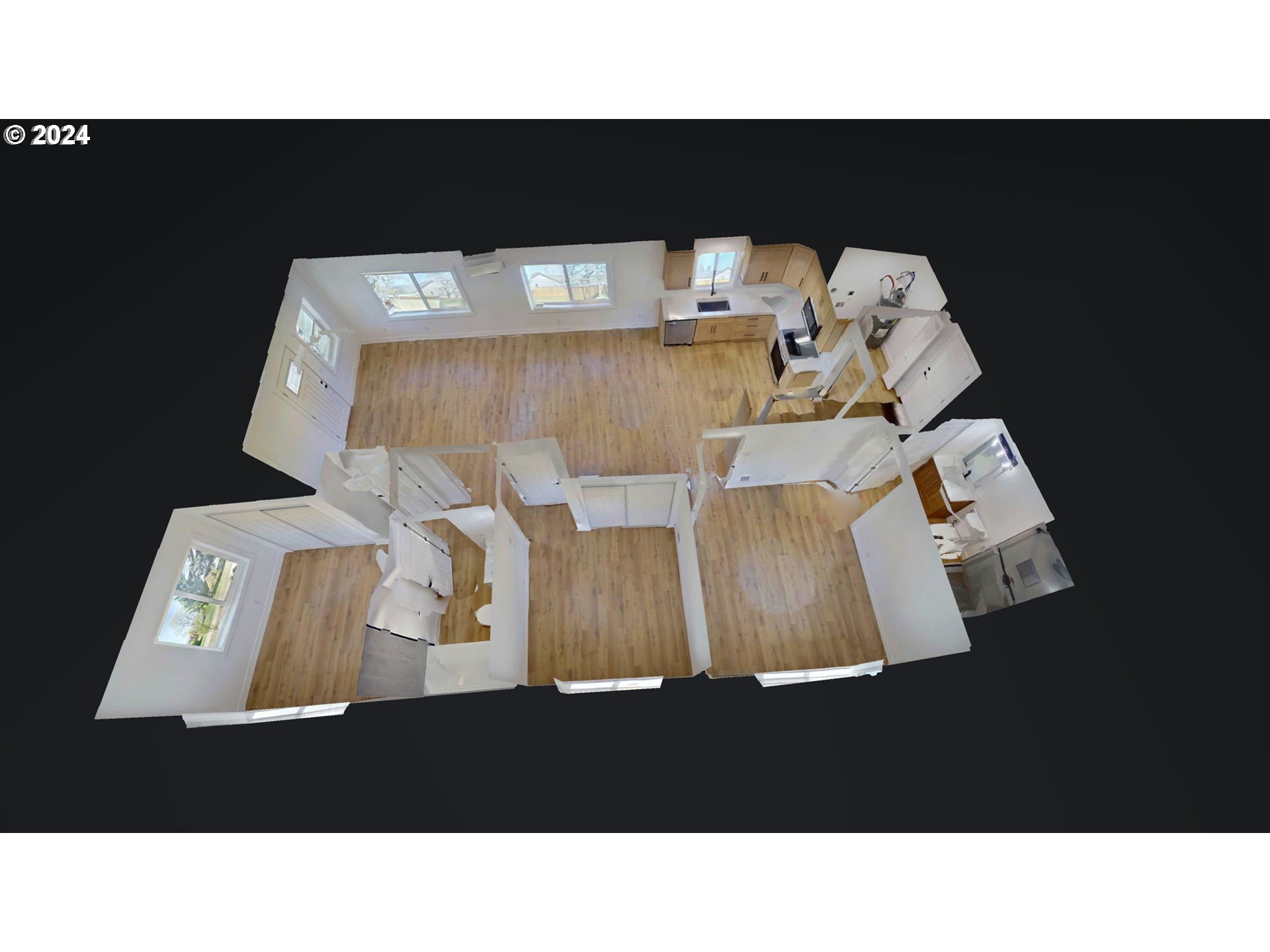 92045 Maple Lane Springfield, OR 97478 - Photo 14 of 21 a black and white photo of a living room