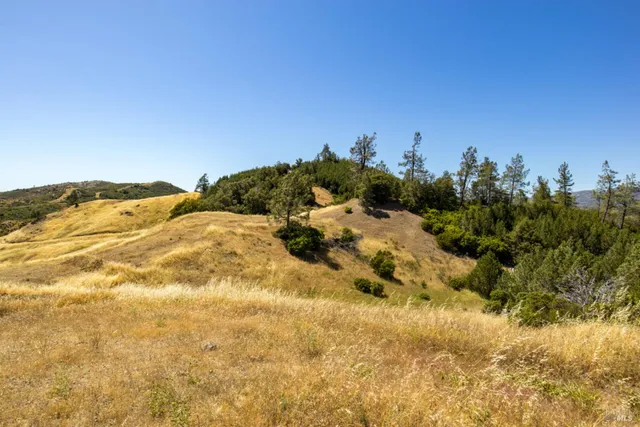a view of a water with mountain view