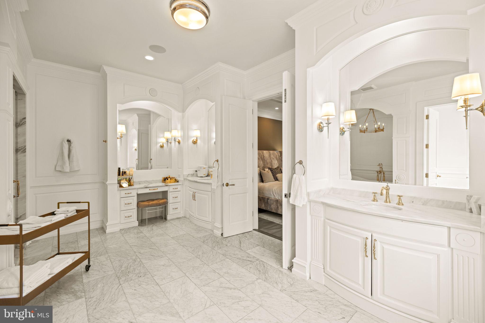 9819 Newhall Road Potomac, MD 20854 - Photo 32 of 60 Dual Vanities in Primary Bath