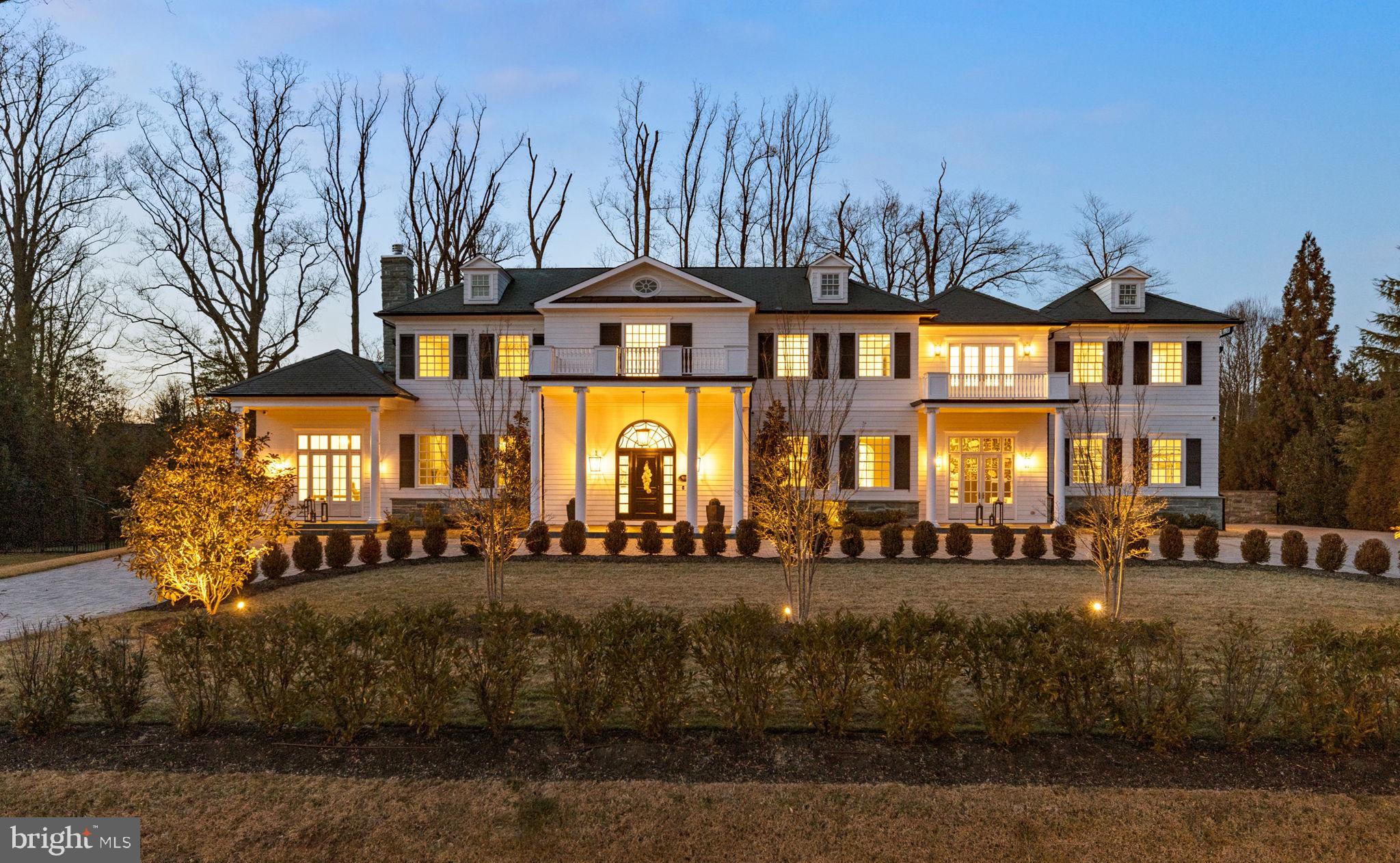 9819 Newhall Road Potomac, MD 20854 - Photo 58 of 60 Spectacular Evening Lighting