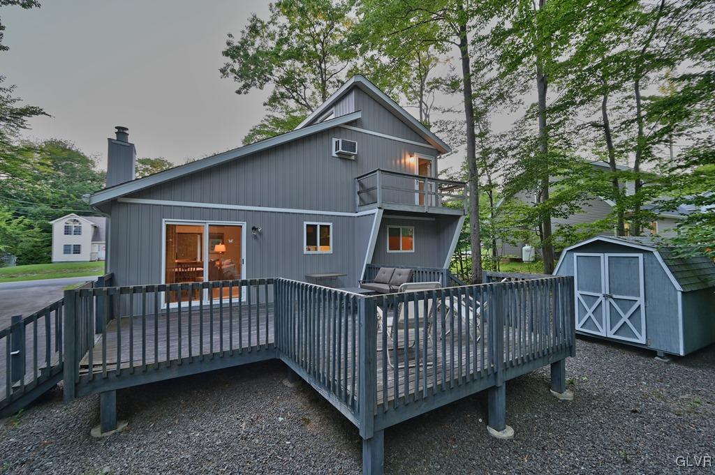 2185 Titania Road Tobyhanna, PA 18466 - Photo 3 of 50 Rear View Decks & Shed