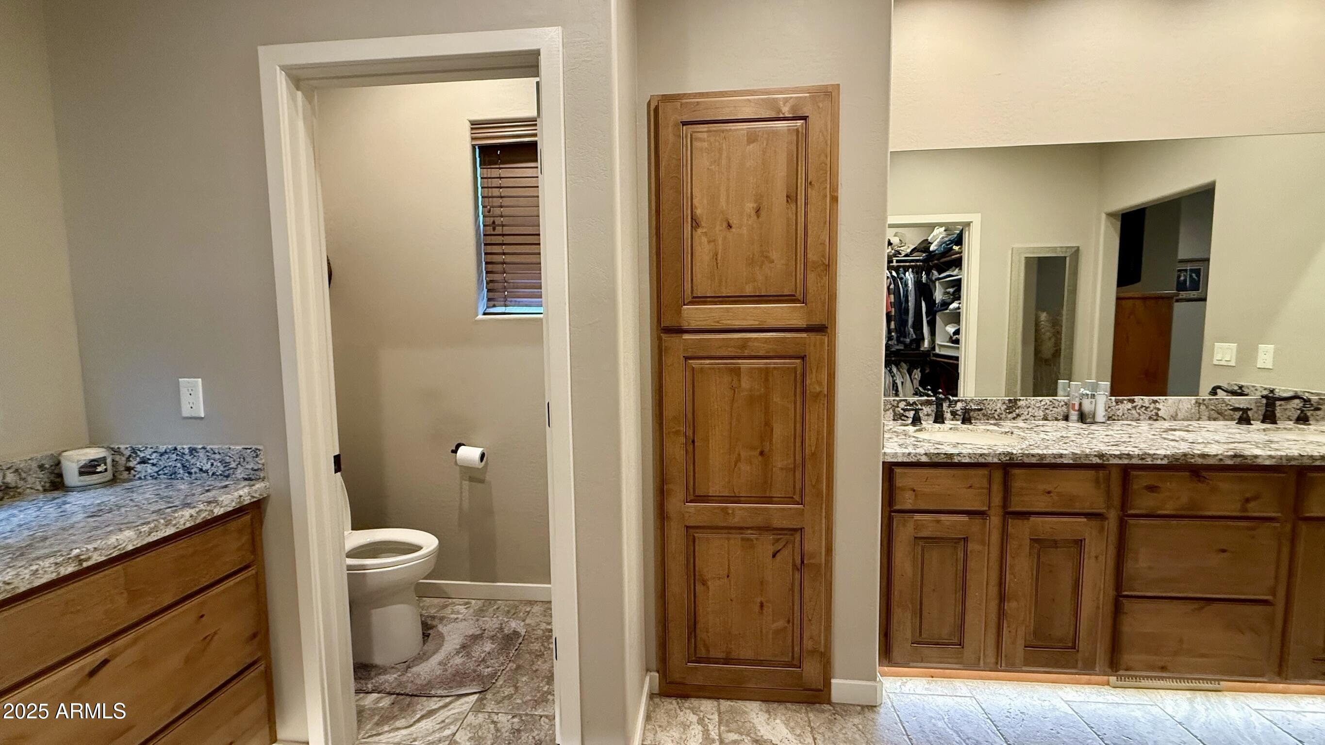 913 South Coronado Way Payson, AZ 85541 - Photo 20 of 52 a bathroom with a granite countertop sink toilet and shower