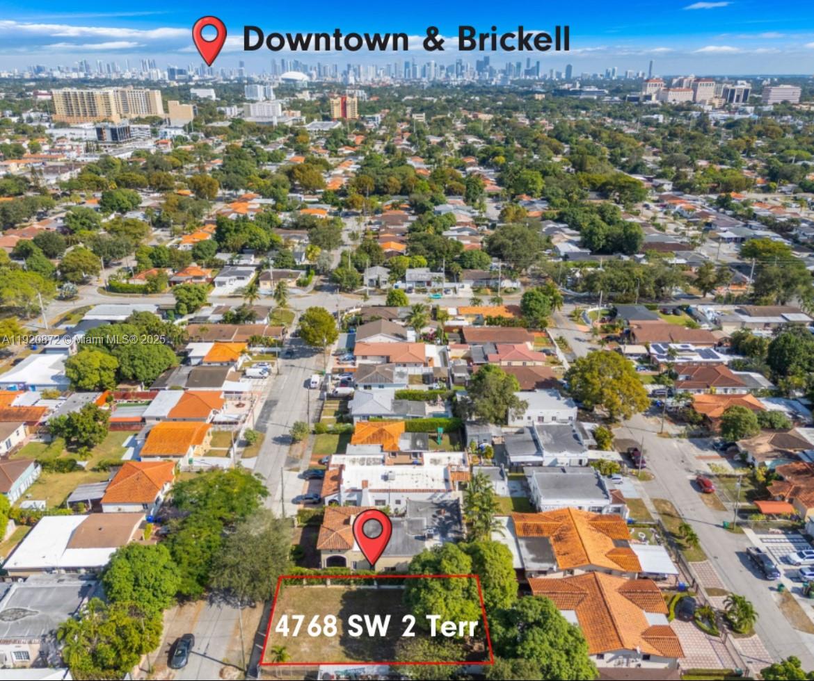 4768 Southwest 2nd Terrace Miami, FL 33134 - Photo 3 of 16 an aerial view of a city