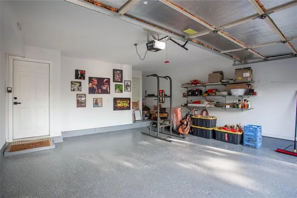 a view of a storage in a room