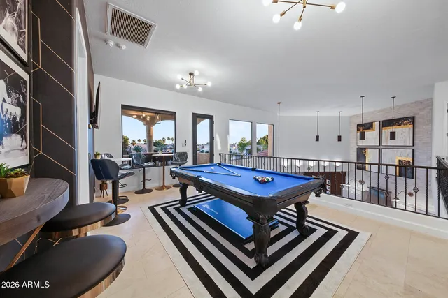 a bed room with a bed and a couch