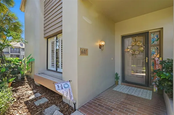 a view of front door of house