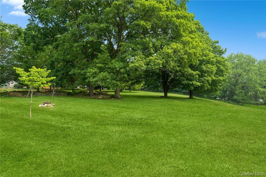a view of outdoor space with a garden