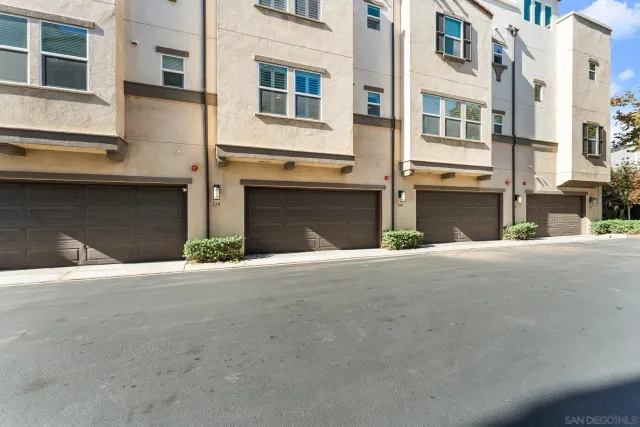 a view of a street with a house
