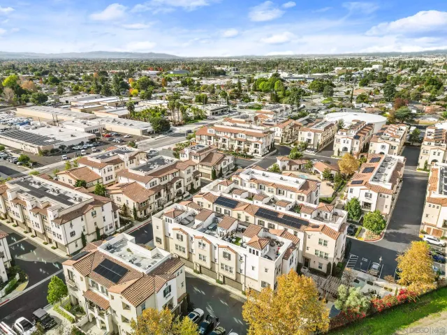 a front view of a building with glass windows