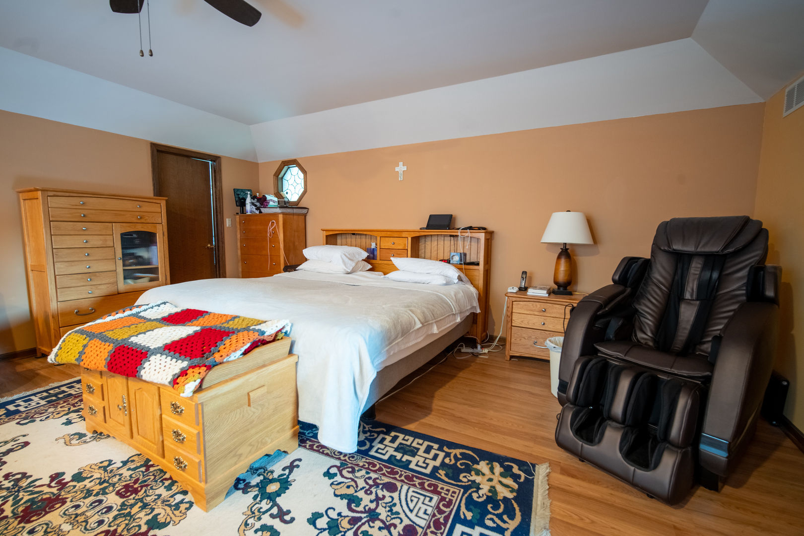 3065 182nd Place Lansing, IL 60438 - Photo 27 of 38 a bedroom with bed and wooden floor