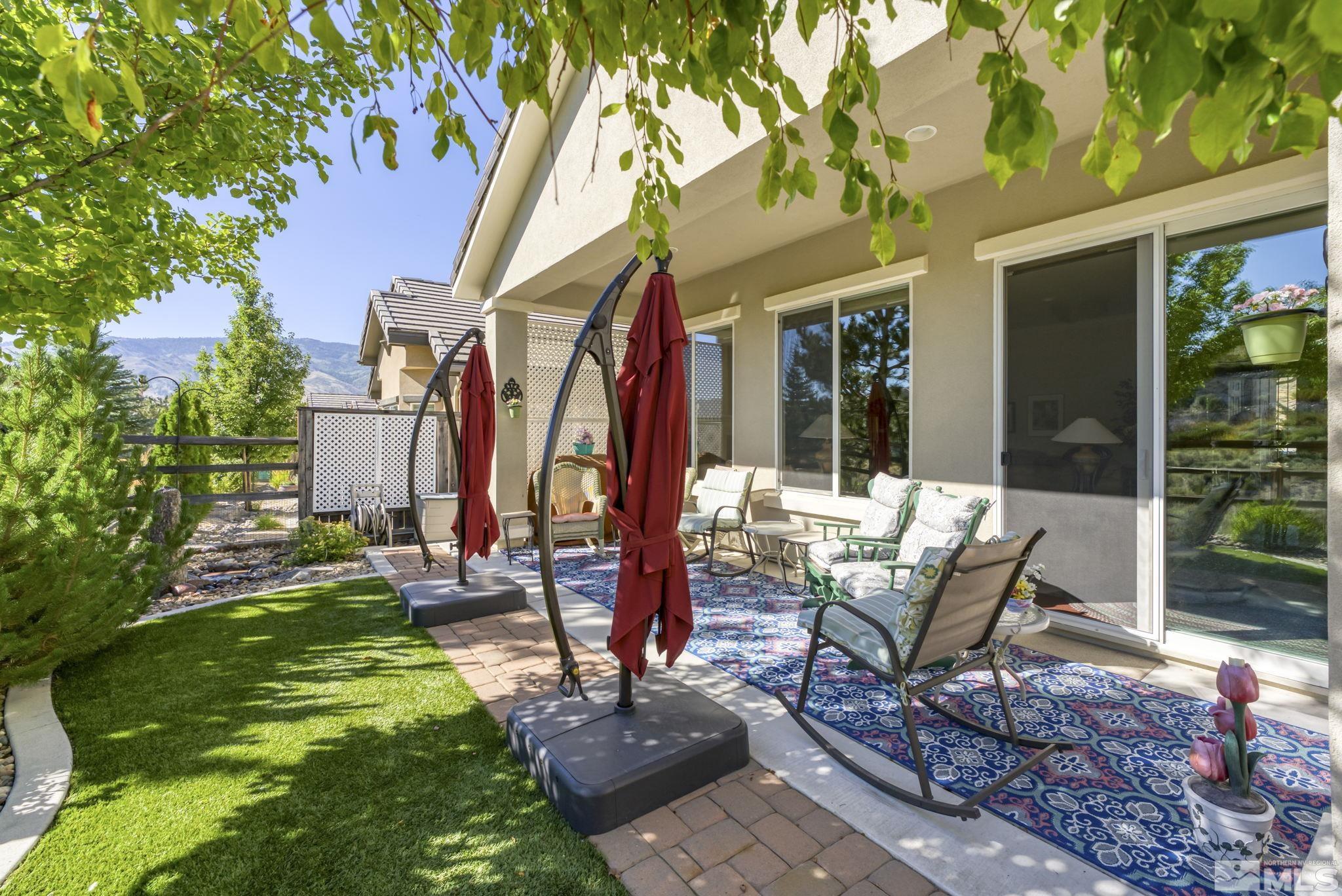 1320 Winterchase Way Reno, NV 89523 - Photo 32 of 37 a house view with a sitting space and garden