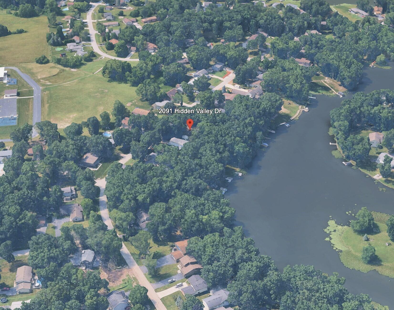 2091 Hidden Valley Drive Crown Point, IN 46307 - Photo 32 of 38 an aerial view of a houses with yard