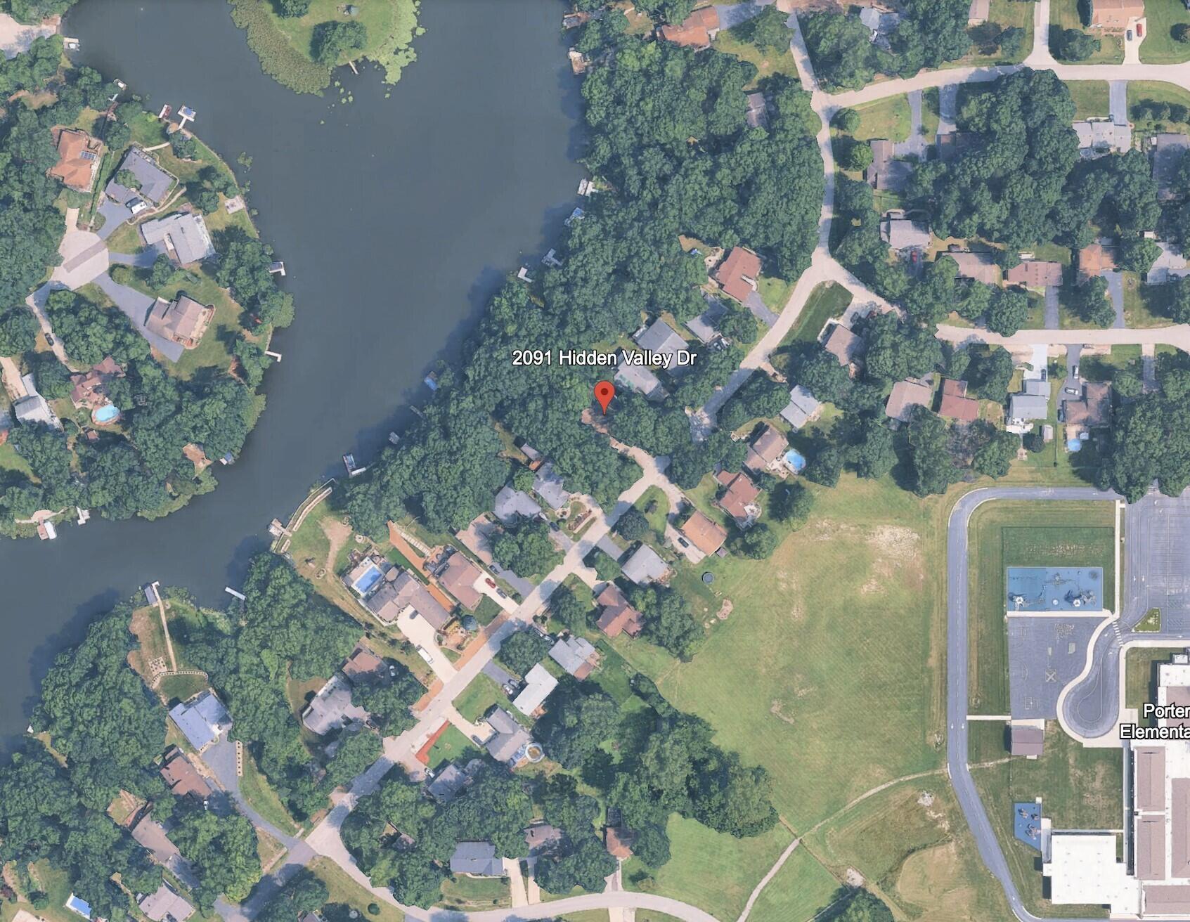 2091 Hidden Valley Drive Crown Point, IN 46307 - Photo 36 of 38 an aerial view of a house