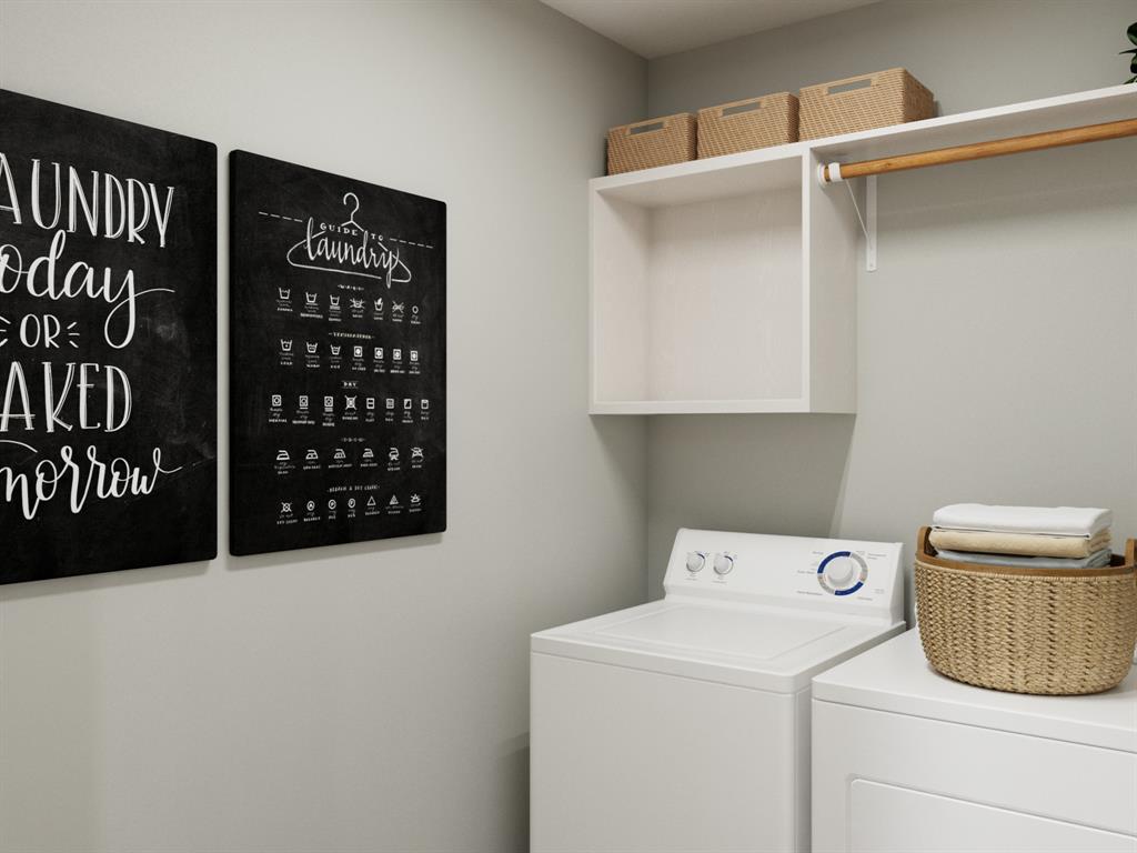 5045 Wellborn Road Crowley, TX 76036 - Photo 39 of 40 a utility room with dryer and washer