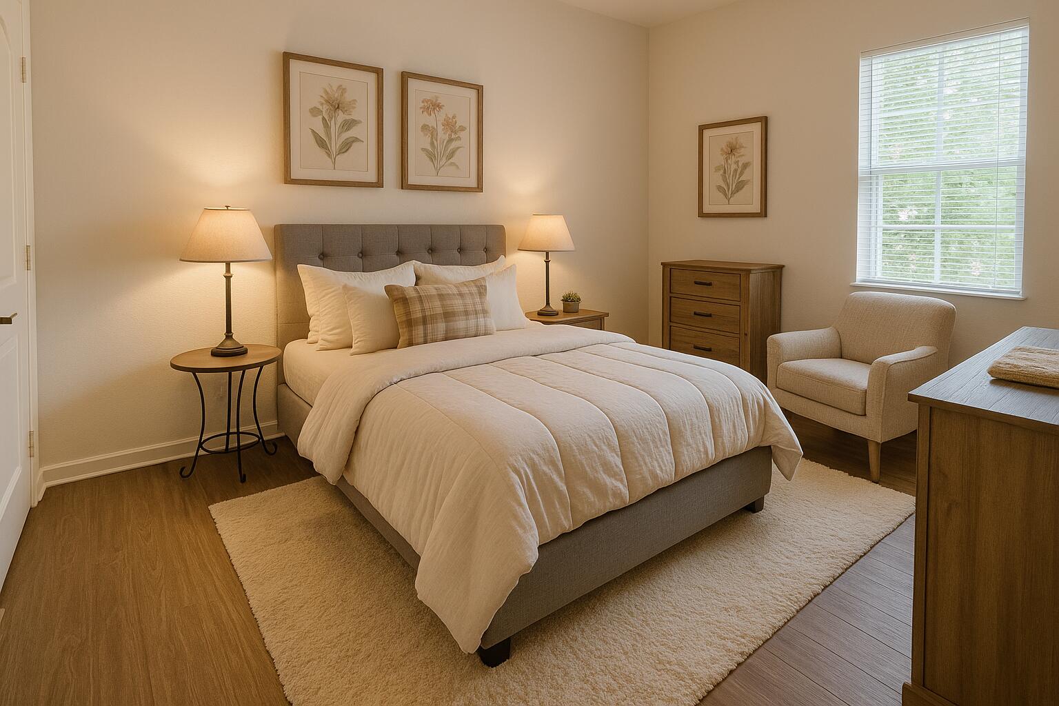 3935 Hanover Circle Loxahatchee, FL 33470 - Photo 18 of 29 a bedroom with a bed and a couch