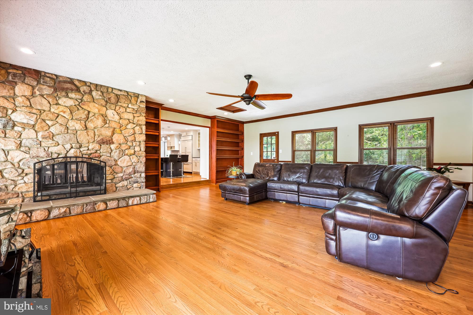 15221 Middlegate Road Silver Spring, MD 20905 - Photo 13 of 67 Double sided wood burning stone fireplace