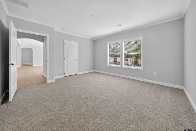 a view of an empty room