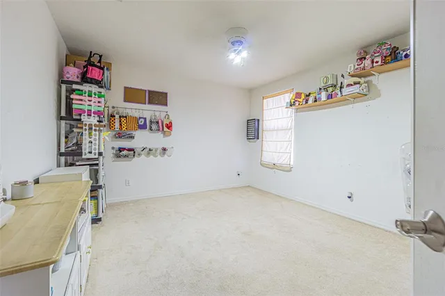 a storage room with washer and dryer