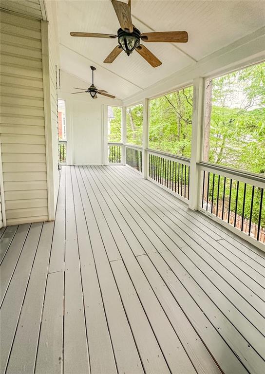 1485 Oglethorpe Run Lane Suwanee, GA 30024 - Photo 16 of 18 a view of balcony with wooden floor
