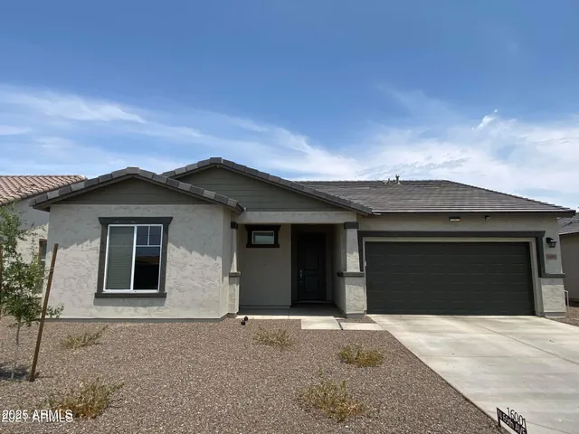 front view of a house with a outdoor space