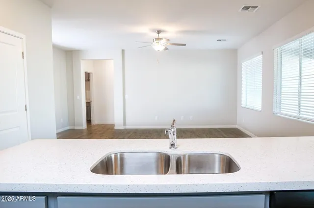 a close view of sink and tap