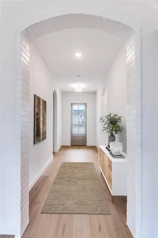 a view of an entryway of a house and an entryway