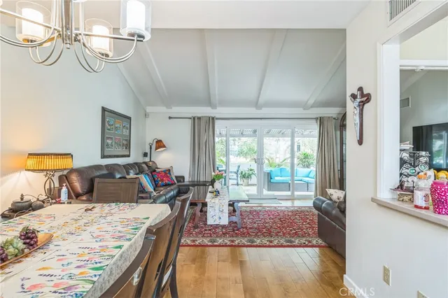 a bedroom with furniture and a bed